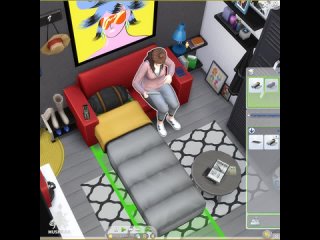 Диван-кровать No CC ● идея для игрового процесса в базовой игре The Sims 4