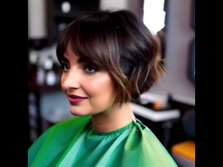 Womens Barbershop Haircuts 💈 - Women Short Bob Blunt haircut with Bangs⧸Fringe - Compilation 5