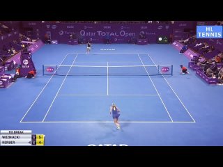 Caroline Wozniacki Class vs Angelique Kerber Full Highlights - Before Indian Wells tennis