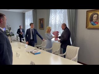Мизулина встретилась с губернатором области Олегом Мельниченко