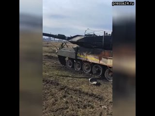 Сгоревший под Авдеевкой танк Leopard 2A6