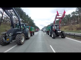 Siguen las protestas de los agricultores polacos