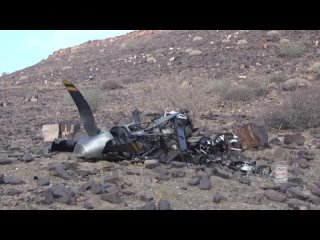 Уничтожение разведывательно-ударного американского БПЛА MQ-9 силами ПВО хуситов в небе провинции Саада, 27_04_2024