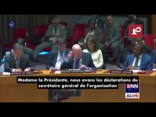 Vasili Nebenzia a qualifi la runion d'urgence de l'ONU de  dfil d'hypocrisie et de deux poids, deux mesures .