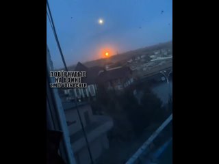 Footage of the night attack on the Kremenchug hydroelectric power station