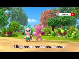 Down in the Jungle 🦍   Sing Along with Hogi   Boogie woogie boo!   Pinkfong  Hogi