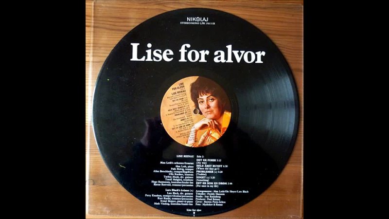 Lise Reinau - Lise For Sjov / Lise For Alvor (1972 full album) Denmark jazz/pop