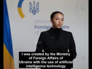 Ukraine's new AI national spokeswoman