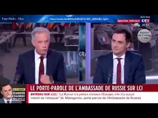 Russie / France : Alexander Makogonov, le porte-parole de lambassade de Russie  Paris a t invit par LCI