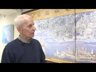В Зеленодольской художественной галерее открылась юбилейная персональная выставка художника- монументалиста Озада Хабибуллина