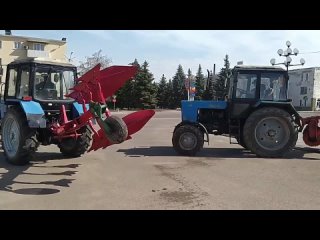 Сегодня в город Первомайск из Калужской области были доставлены два трактора “Беларус“ с навесным оборудованием