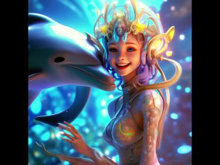 AI GENERATED ANTHROPOMORPHIC DOLPHINS & THEIR WORLD - ДЕЛФИНЫ