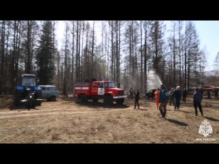 В селе Дерзиг-Аксы Каа-Хемского района Тувы проведены пожарно-тактические учения с развёртыванием сил и средств опорного пункта