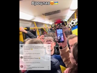 А потом удивляются, шо поляки нас не любят  украинцы устроили самый настоящий шабаш в общественном транспорте одного из город