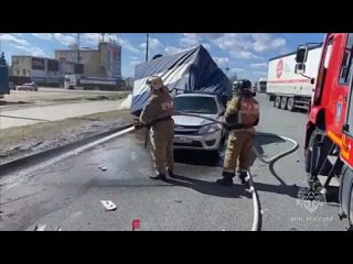 Пожарно-спасательные подразделения участвовали в ликвидации последствий ДТП в Сызрани
