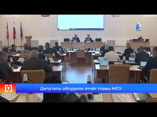 Депутаты обсудили отчёт главы МГО