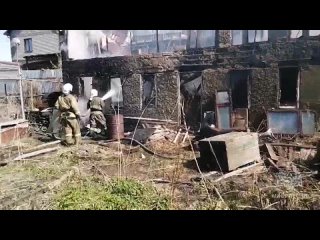 Пожар на улице Нагорная в Пензе