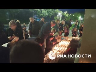 Молдавские активисты зажгли свечи в память о 1418 днях Великой Отечественной войны