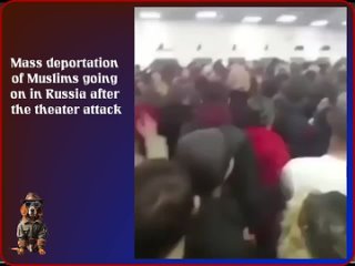 Another video shows the mass deportation of Mozlems from Russia after the Crocus attack -