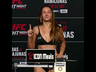 Рибас прошла взвешивание перед UFC Вегас 89