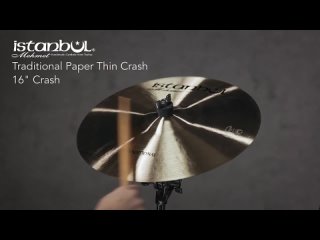 Istanbul Mehmet Cymbals 16 Traditional Paper Thin Crash