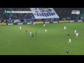 1. FC Saarbrücken - Borussia Mönchengladbach (2023–24 DFB-Pokal - Quarterfinals) Greek commentary