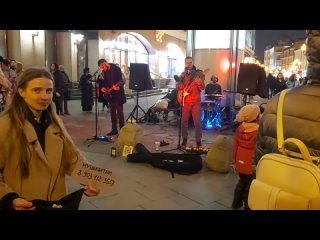 Уличный концерт на Арбате