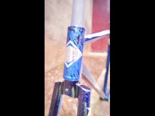 TSUNAMI snm4130, ярко-синий цвет, синий камуфляж, брызги синих чернил, синие брызги, стальная велосипедная рама с синими каплями