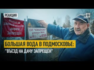 Большая вода в Подмосковье: “Въезд на дачу запрещён“