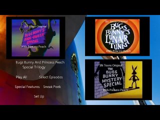 Bugs Bunny & Princess Peach Trillogy DVD Menu Walkthough (2024)