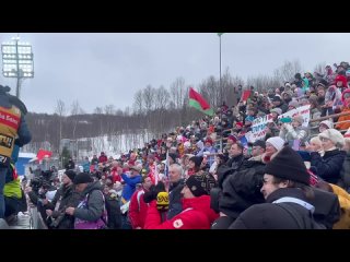 В Мурманске прозвучал гимн Беларусь в честь победы Анны Сола в спринте на Кубке Содружества!