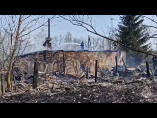 В Орловской области в результате бесконтрольного пала сухой травы сгорел домНа момент прибытия сотрудников МЧС происходило за