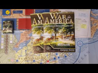 War for America: The American Revolution, 1775-1782 [2022] | Unboxing War for America (Compass Games 2022) [Перевод]