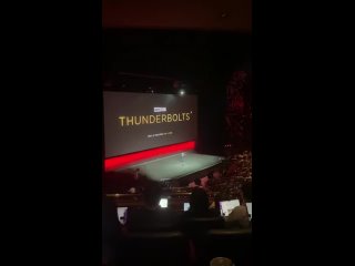 Florence Pugh sends in a video message from the set of THUNDERBOLTS for #CinemaCon