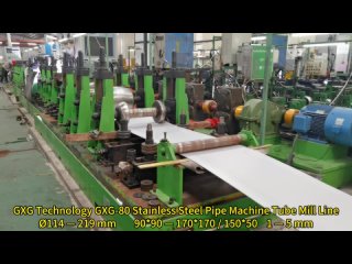 GXG Technology GXG-80 Stainless Steel Pipe Machine Tube Mill Production Line