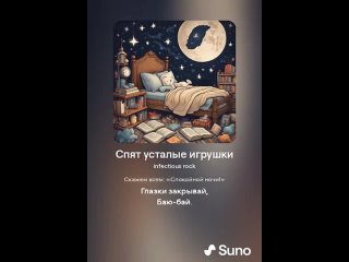 Спят усталые игрушки (рок кавер от нейросети Suno AI)