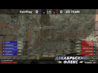 1/8 верхней сетки на турнире по CS 1.6 от проекта RUSSIA 18+ ZD TEAM -vs- FairPlay @kn1feTV