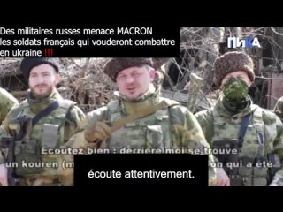 ⭐⭐⭐⭐⭐DOSSIER GUERRE : LES SOLDATS RUSSES MENACENT MACRON