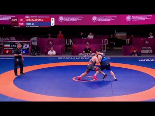 Asian2024 130kg 1 (IRI) Amin MIRZAZADEH vs. (KOR) KIM Minseok