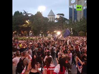 В Тбилиси начался новый митинг против принятия закона об иноагентах