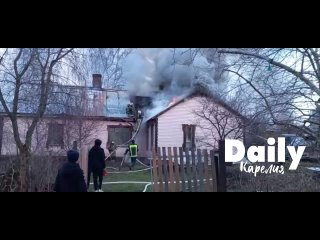 Пожар в Петрозаводске