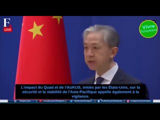 Kinijos užsienio reikalų ministras Wangas Wenbinas po Blinkeno vizito Kinijoje: „Kol išliks JAV hegemonija, pasaulyje nebus ramu