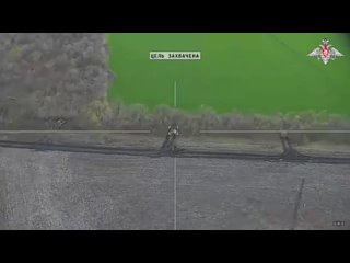 Операторы ударного БпЛА уничтожили танк ВСУ на Авдеевском направлении