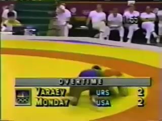 Kenny Monday (USA) vs Adlan Varaev (USSR) / 1988 Olympic Freestyle Gold Medal
