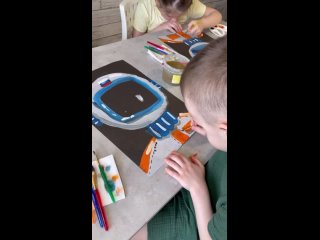 Видео от Арт-Конфетти. Живопись для детей и взрослых.