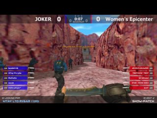 Шоу-Матч по CS 1.6 Women's Epicenter -vs- JOKER 3map @kn1feTV