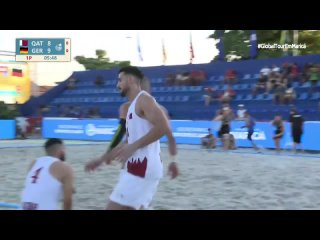 IHF BEACH HANDBALL GLOBAL TOUR 2024. МУЖЧИНЫ. ЭТАП 1. ГРУППОВОЙ ТУРНИР (): Катар - Германия