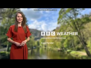 (HD) Kaye Forster BBC ONE North West weather April 28th 2024