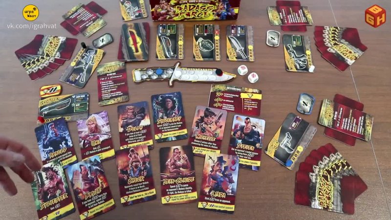 BADASS FORCE édition VHS ( French) 2023 , Boardgame Heaven How To Play Review: Badass Force