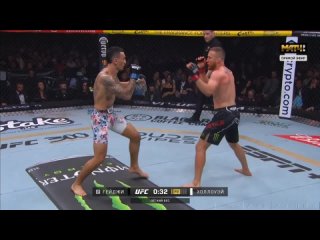 UFC300. СТРАШНЫЙ НОКАУТ Джастин Гейджи - Макс Холлоуэй полное видео боя на русском